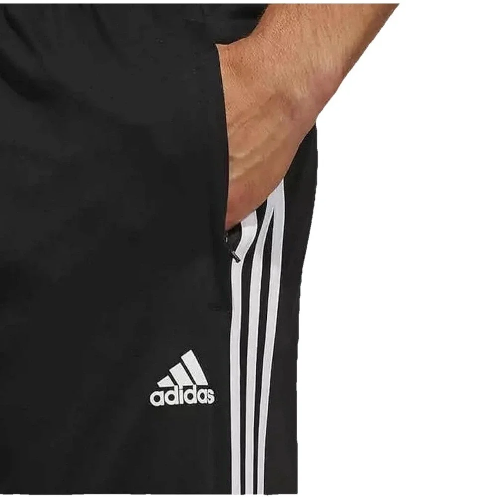 adidas Men's Active Stripe Short - Workout Running Shorts Black Stripe Size S NW